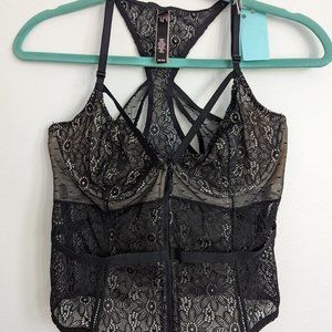 Victoria secret sexy sheer lace top corset
